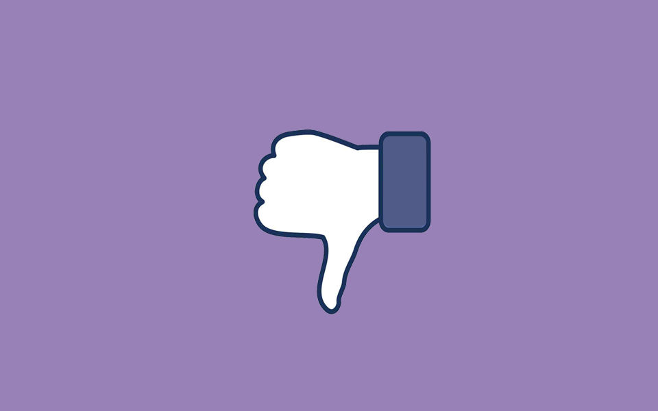 facebook dislike thumbs down