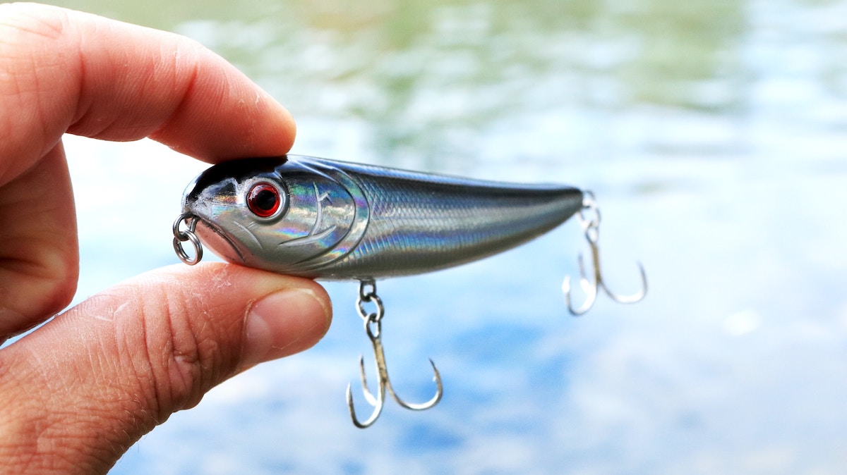 fishing lure with hooks
