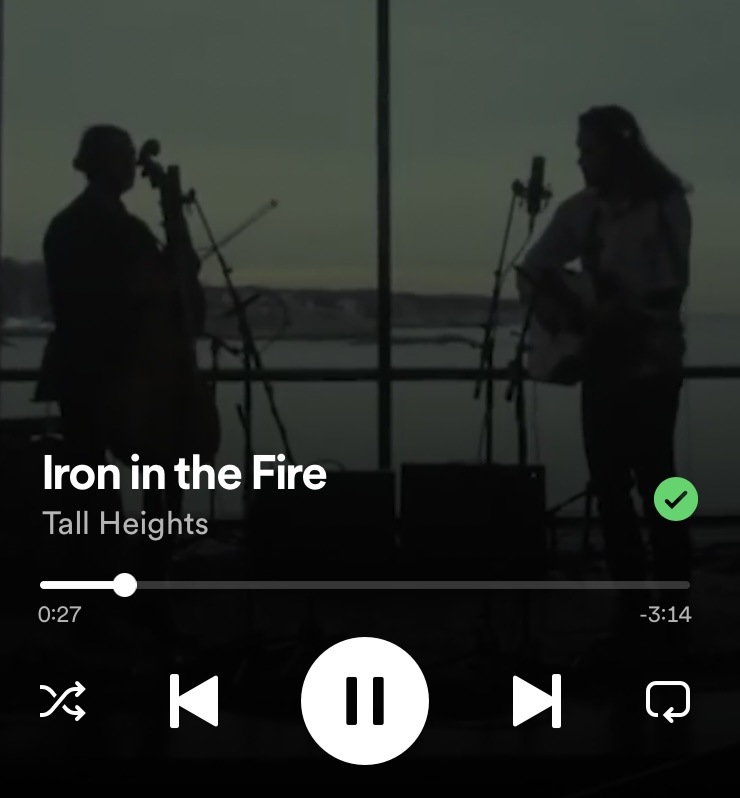 iron in the fire by tall heights on spotify