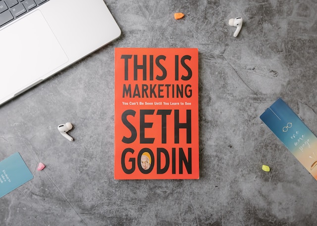 Cover of "This is Marketing," a book by Seth Godin