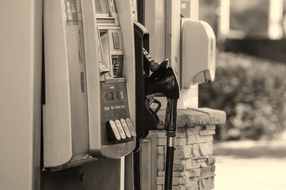 image of a gas station fuel nozzle